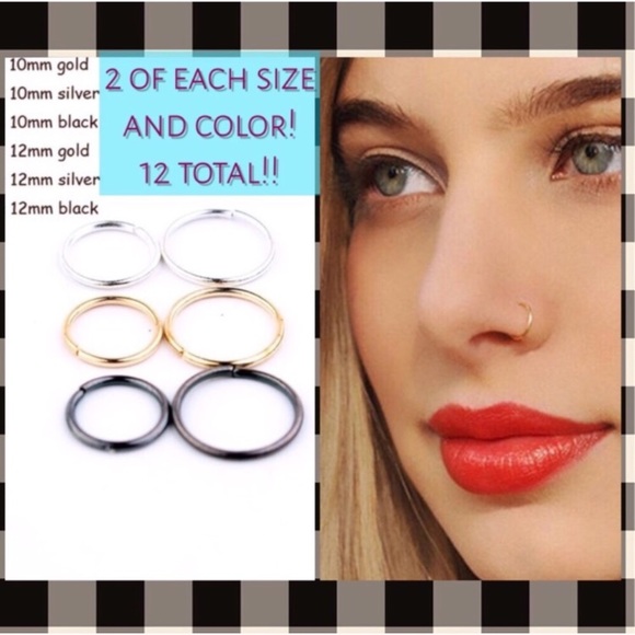 Jewelry - 12-Count Faux Piercing Ring Set!